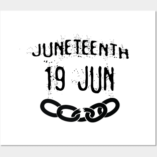 Juneteenth 19 June Posters and Art